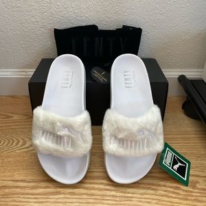 brand new fenty by rihanna puma leadcat fur slides